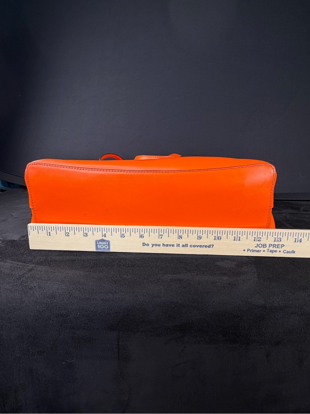 Kate Spade Orange Leather Tote Shoulder Bag Fall Halloween - Picture 6 of 9